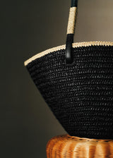 Panier Maia - Raphia Noir - Mini - image 3