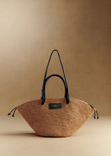 Panier Justine - Raphia Marine Naturel Foncé - Standard - image 1