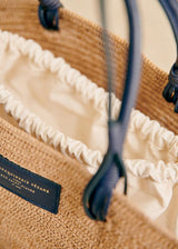 Panier Justine - Raphia Marine Naturel Foncé - Standard - image 2