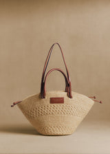 Panier Justine - Raphia Naturel Ajouré - Standard - image 1