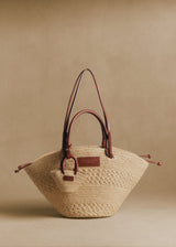 Panier Justine - Raphia Naturel Ajouré - Standard - image 4