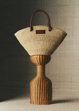 Panier Justine - Raphia Naturel Ajouré - Standard - image 5